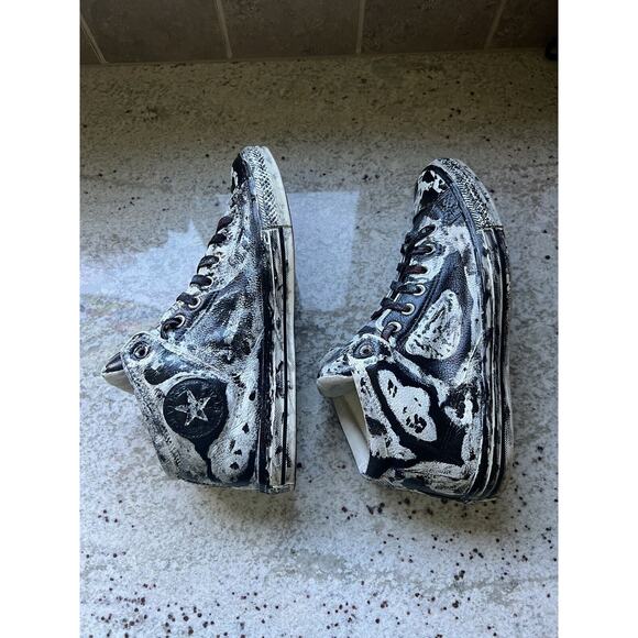 Converse All Star Chuck Taylor’s Lace Up Shoes Custom Design OOAK Mens 10.5 NWOT - Picture 4 of 7